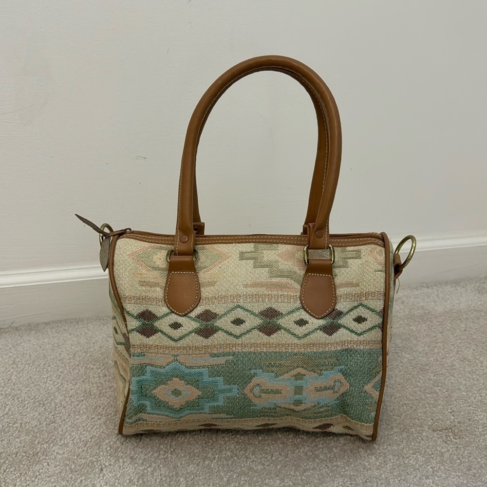 Vintage Southwestern Style Tapestry Handbag
